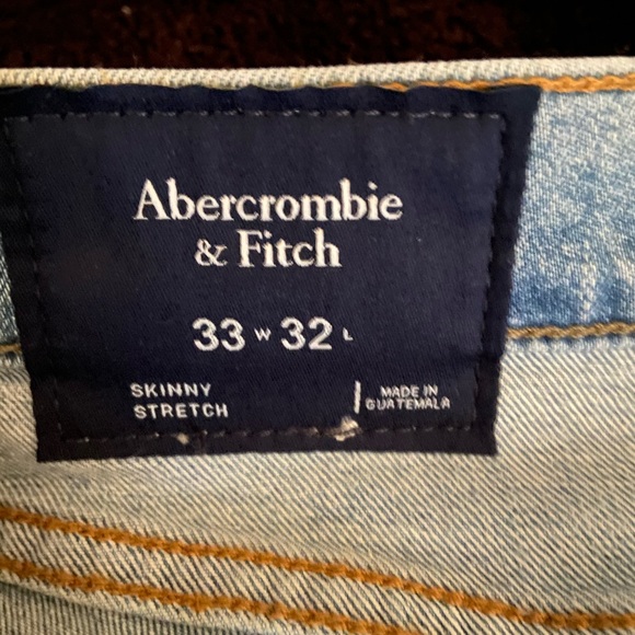 NWT Abercrombie stretch Skinny Jeans 33 x 32 - Picture 3 of 5